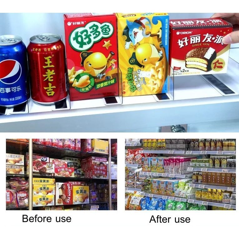Shelf Divider Plastic Transparent L Shape Compartments Supermarket Retail Goods Display Separator Pvc Magnetic (2891L) - Image 5