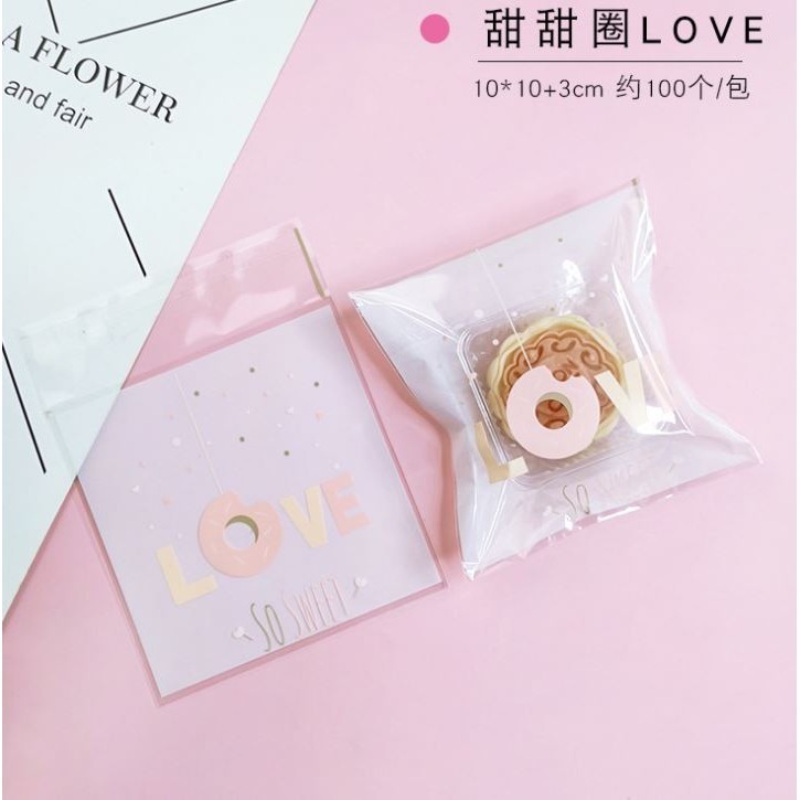 100pcs 10x10cm Cute Cat Cartoon Gifts Bags Cookie Packaging Self-adhesive Plastic Bags For Biscuits Candy Food (1268L) - Image 13