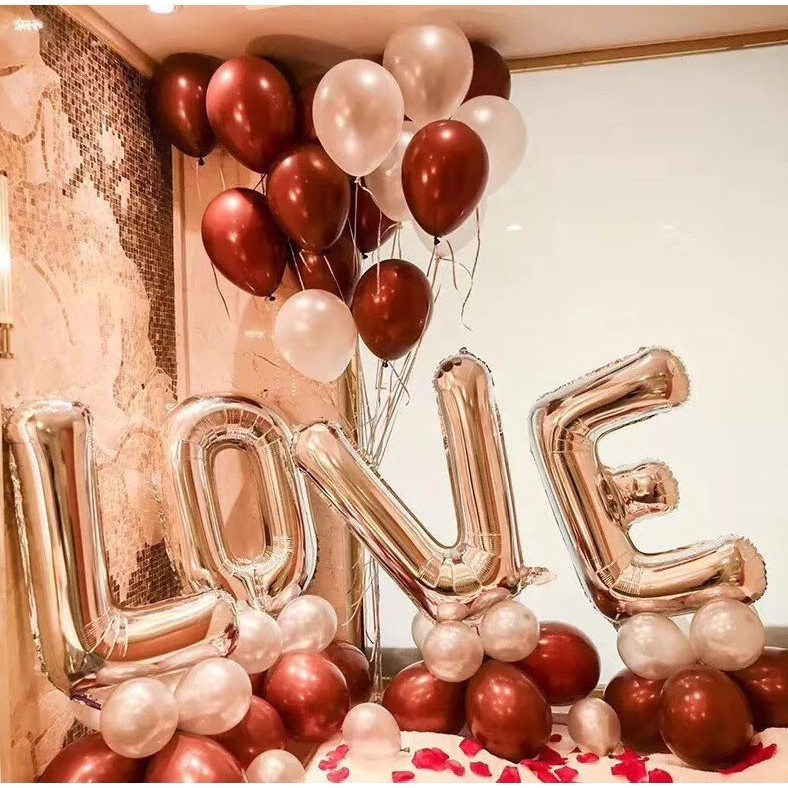 32inch LOVE Foil Balloons Letter Balloons Romantic Wedding Anniversary Decor Shower Birthday Party decorations (722L)