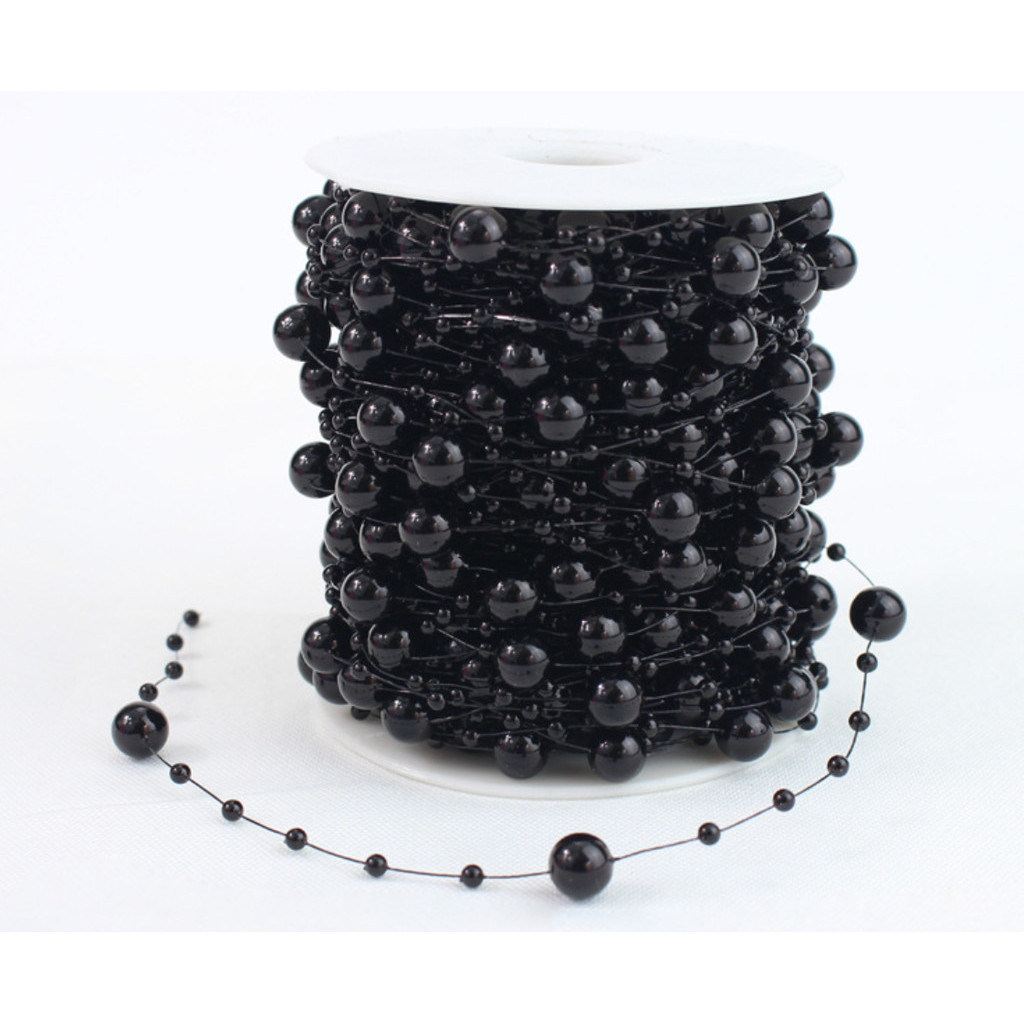 1yard Fishing Line Artificial Pearls Beads Chain Garland Flowers Wedding Party Decoration Brides Headgear 满天星鱼线珠链 (614L) - Image 17