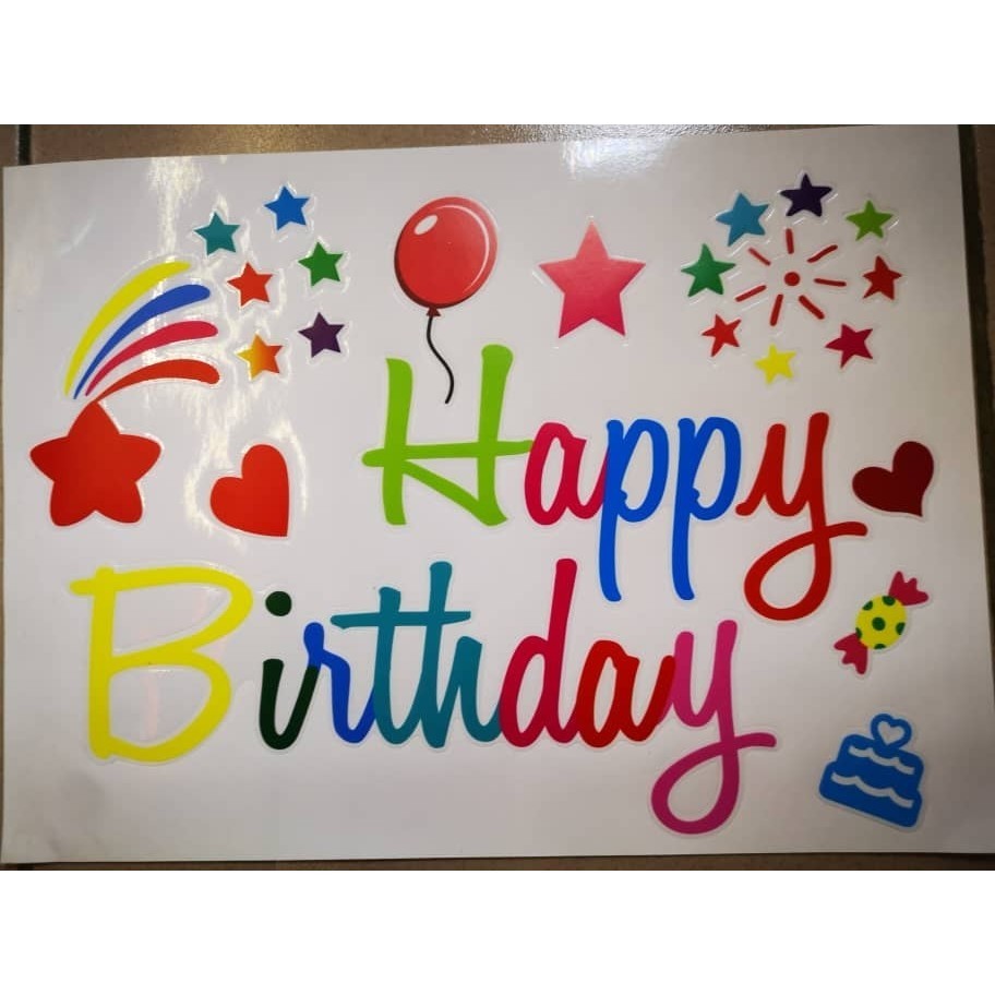 Colour Sticker for Bubble Clear Helium Balloon Birthday Party Decoration Baby Shower Party 气球贴纸 (437L) - Image 2