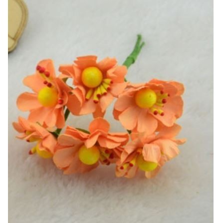 12pcs DIY mini wild chrysanthemum paper flower bouquet wedding wreath decoration accessories fake flower (638L) - Image 5