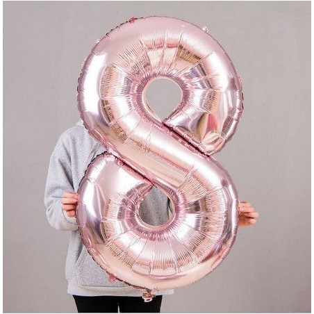 32inch number aluminium balloon Rose gold birthday party balloons valentine's day wedding decoration (687L) - Image 18