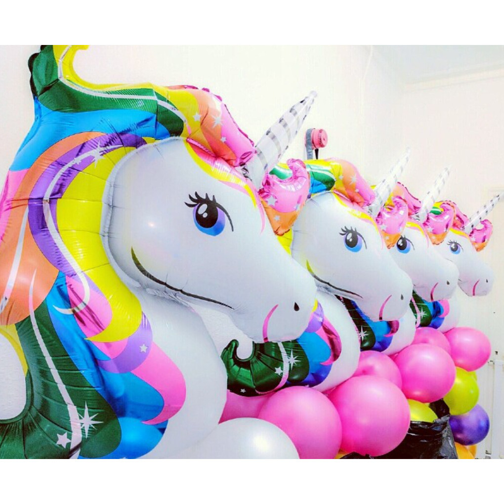Mini unicorn party aluminum foil balloon wedding birthday party decoration children's toys 迷你独角马铝膜气球 (217L) - Image 9