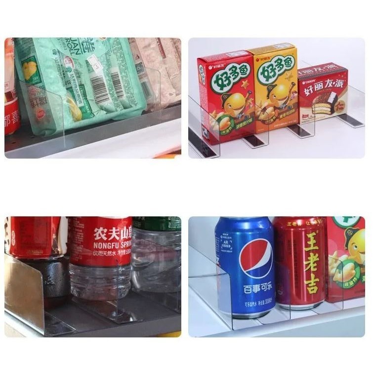 Shelf Divider Plastic Transparent L Shape Compartments Supermarket Retail Goods Display Separator Pvc Magnetic (2891L) - Image 7