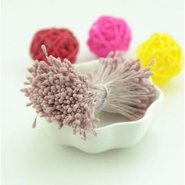 50pcs 2mm-3mm Korea Mini Stamen Matte Handmade Artificial Flowers For Wedding Party Home Decoration 哑光花心花芯 (1588L) - Image 16