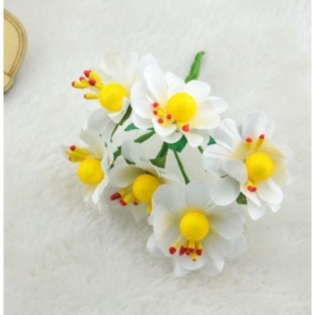 12pcs DIY mini wild chrysanthemum paper flower bouquet wedding wreath decoration accessories fake flower (638L) - Image 8