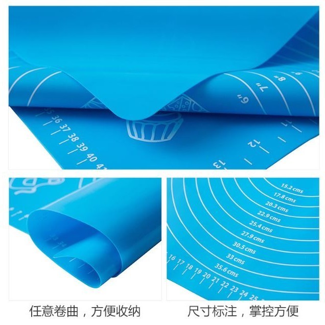 Silicone Mat Kitchen Kneading Dough Baking Mat Dough Pads Slip Baking Roller Surface and Surface Pads Tool Access(2980L) - Image 6