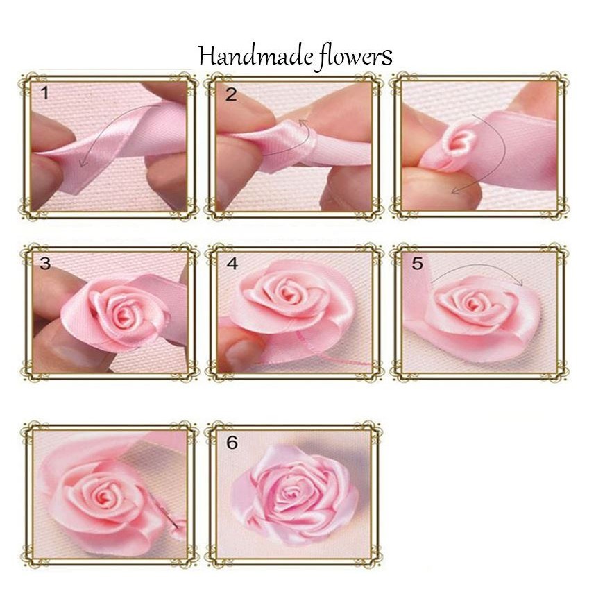 25Yards 6mm Handwork Silk Satin Ribbon Bow For Crafts DIY Christmas Gifts Wrapping Supplies (538L) - Image 3