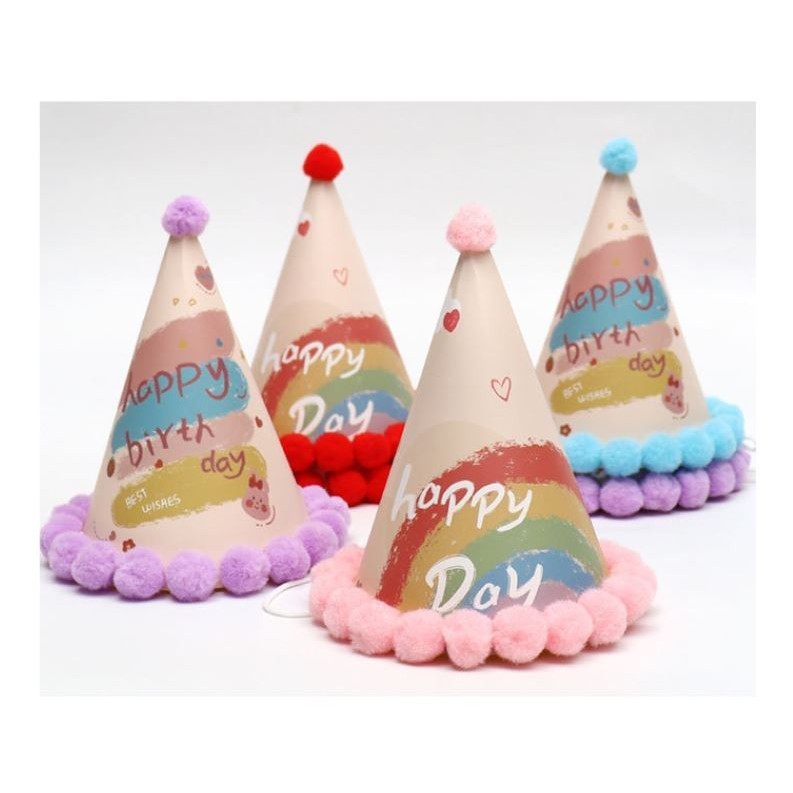 Happy Birthday Hats Party Celebration Decoration Children Birthday Party Supplies Kids Girl Favor Headwear Access(2947L) - Image 3