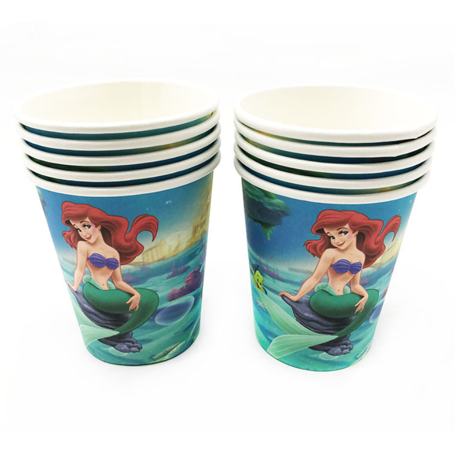 10pcs 9Oz 250ml Cartoon Party Thickened Disposable Paper Cup Raw Wood Pulp Children's Birthday festive event 派对纸杯(2960L) - Image 18