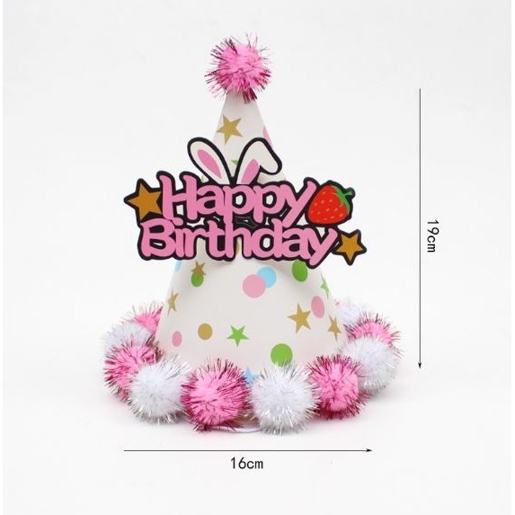 New Happy Birthday Hat Goddess Birthday Party Headwear Cap Decoration Newborns Party Hats Supplies Kids Girl (2945L) - Image 8