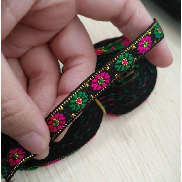 1yard Multicolor Braided Lace Trim Ribbon for Home Party Decoration DIY Clothes Sewing Accessories Lace 民族民族花边 (2077L) - Image 18