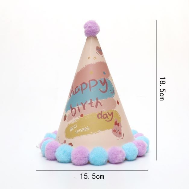 Happy Birthday Hats Party Celebration Decoration Children Birthday Party Supplies Kids Girl Favor Headwear Access(2947L) - Image 9