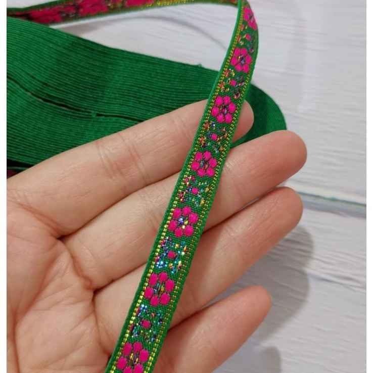 1yard Multicolor Braided Lace Trim Ribbon for Home Party Decoration DIY Clothes Sewing Accessories Lace 民族民族花边 (2077L) - Image 13