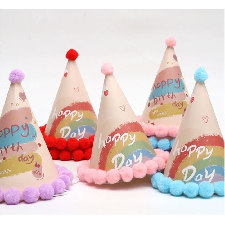 Happy Birthday Hats Party Celebration Decoration Children Birthday Party Supplies Kids Girl Favor Headwear Access(2947L) - Image 2