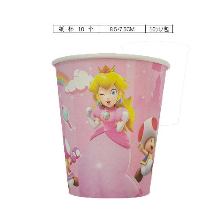 10pcs 9Oz 250ml Cartoon Party Thickened Disposable Paper Cup Raw Wood Pulp Children's Birthday festive event 派对纸杯(2960L) - Image 10