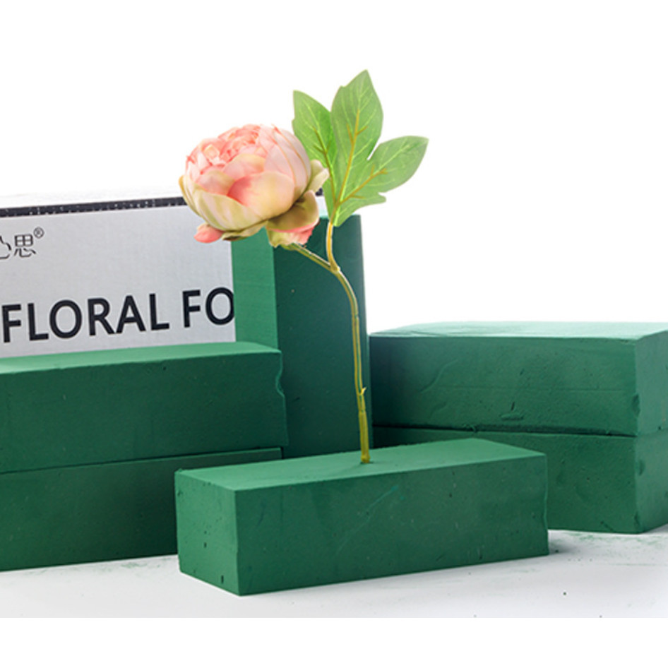1 PCS Wedding Flower Holder Artificial Flower floral foam Can't Absorb Flower mud Handle Bridal Floral Foam 干花泥 (675L)