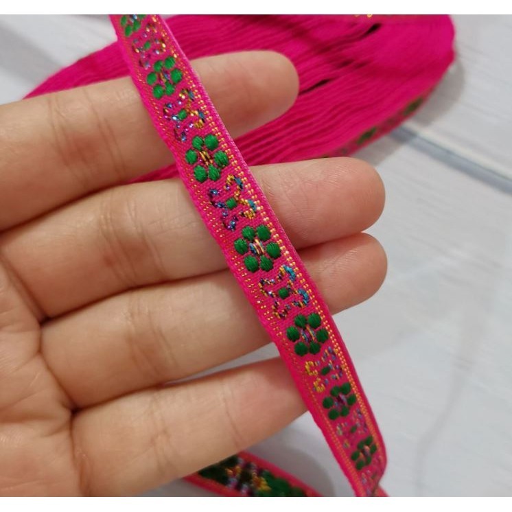 1yard Multicolor Braided Lace Trim Ribbon for Home Party Decoration DIY Clothes Sewing Accessories Lace 民族民族花边 (2077L) - Image 10