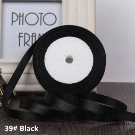 25Yards 6mm Handwork Silk Satin Ribbon Bow For Crafts DIY Christmas Gifts Wrapping Supplies (538L) - Image 11