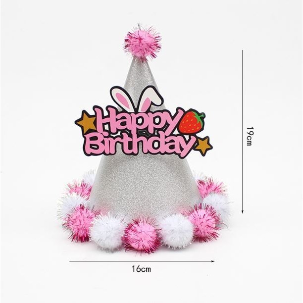 New Happy Birthday Hat Goddess Birthday Party Headwear Cap Decoration Newborns Party Hats Supplies Kids Girl (2945L) - Image 5