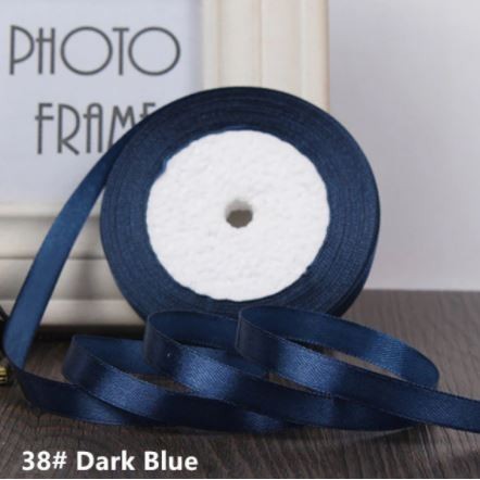 25Yards 6mm Handwork Silk Satin Ribbon Bow For Crafts DIY Christmas Gifts Wrapping Supplies (538L) - Image 8