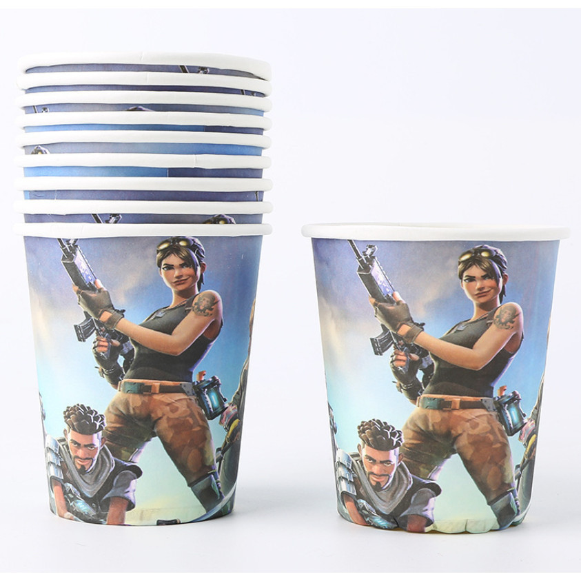 10pcs 9Oz 250ml Cartoon Party Thickened Disposable Paper Cup Raw Wood Pulp Children's Birthday festive event 派对纸杯(2960L) - Image 11