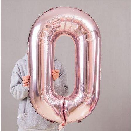 32inch number aluminium balloon Rose gold birthday party balloons valentine's day wedding decoration (687L) - Image 3