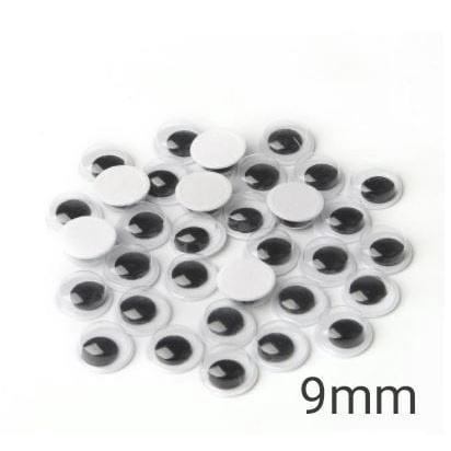 4~35mm Total Mixed Googly Eyes Self-adhesive DIY Scrapbooking for Teddy Bear 黑白活动眼睛 (846L) - Image 11