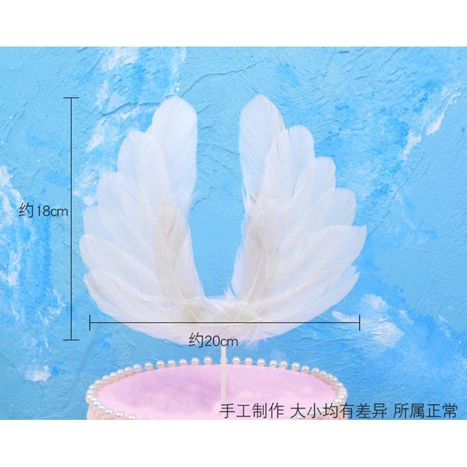 Angel Wings Happy birthday Cake Topper party supplies kids beautiful cake DIY decorating Accessories(750L) - Image 3
