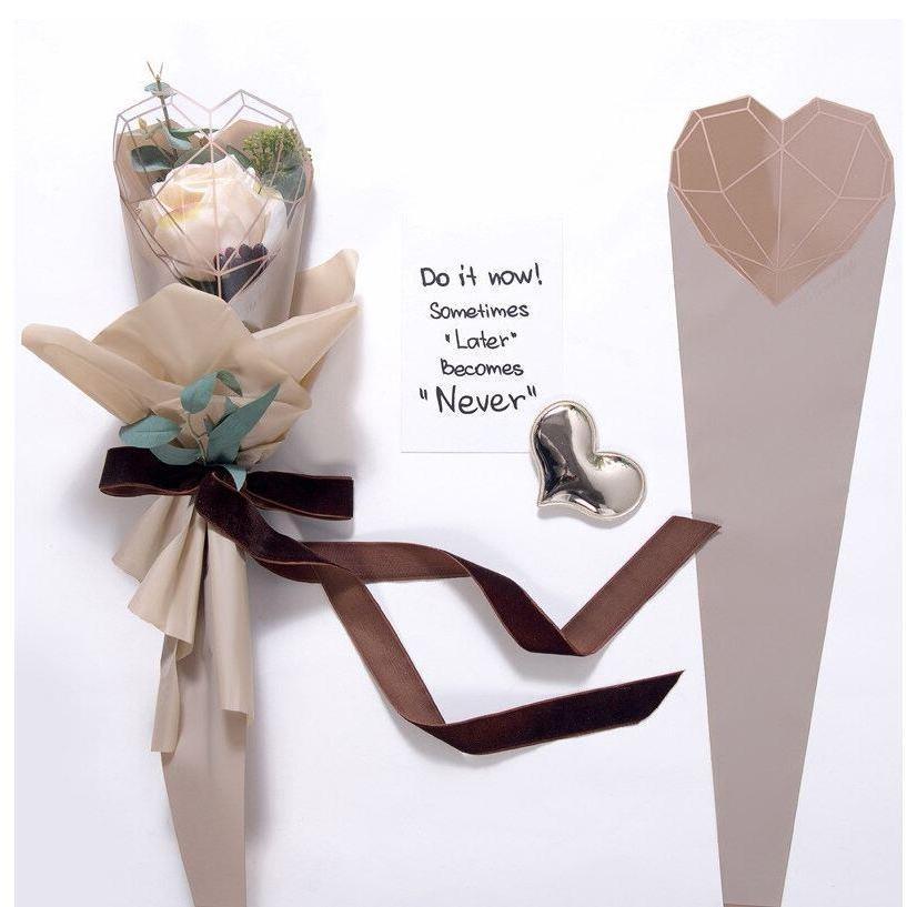 10pcs Diamond Single flower wrapping Bag Flower bouquet gift wrapping paper Festival flower shop(559L) - Image 3