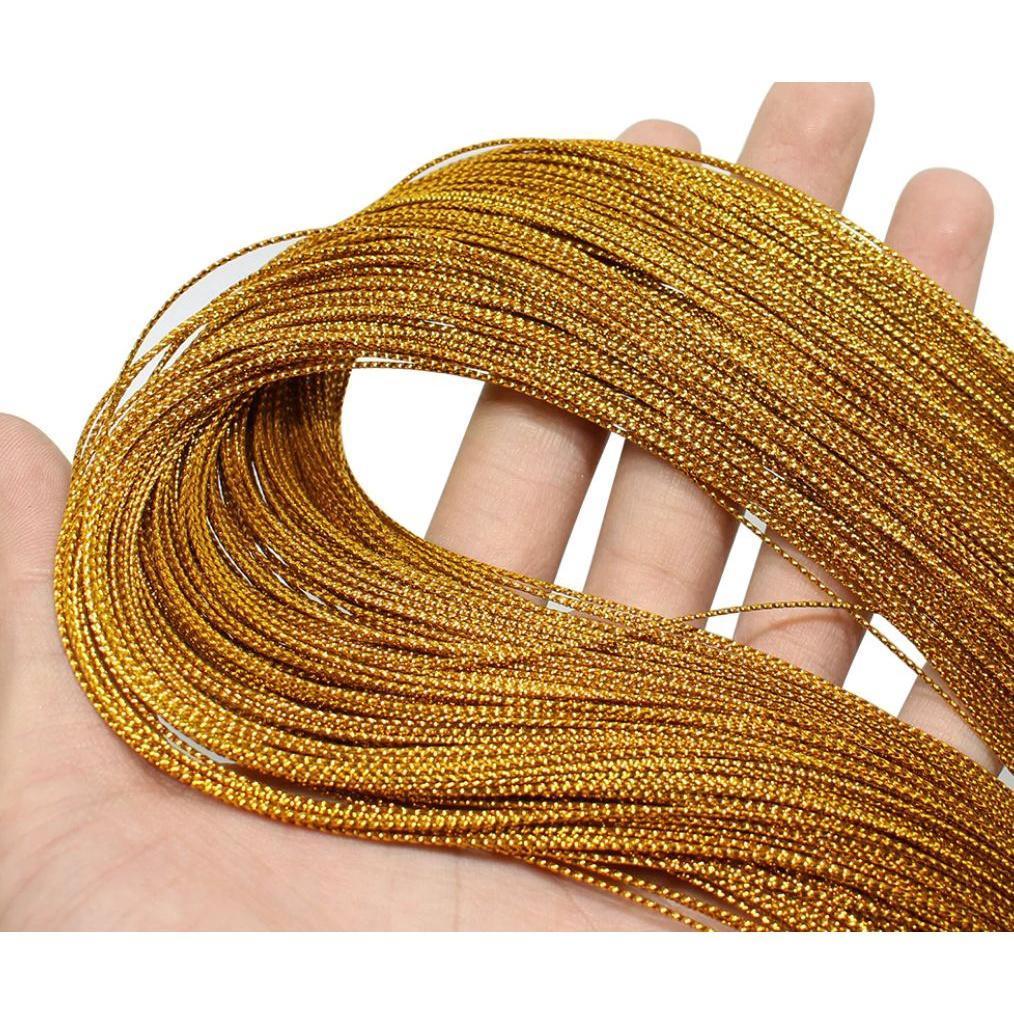 50m/100m Rope Gold Silver Red Cord Gift Packaging String Metallic Jewelry Thread Cord DIY Tag Line Bracelet 吊卡牌线绳 (863L) - Image 3
