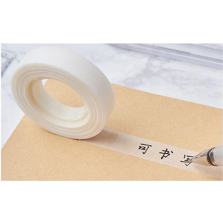1roll White Invisible Tape 1.2cmx25M Creative Small Transparent Scrub Sticker Pocket Book Tool Students Paste (1671L) - Image 9