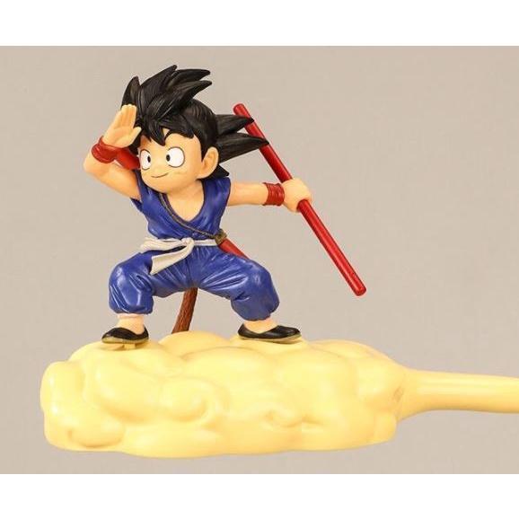 2 Dragon Ball Figures Childhood Monkey King Steps on Somersault Cloud Flying Doll Toy Decor 七龙珠蓝红衣孙悟空筋斗云蛋糕装饰(1694L) - Image 4