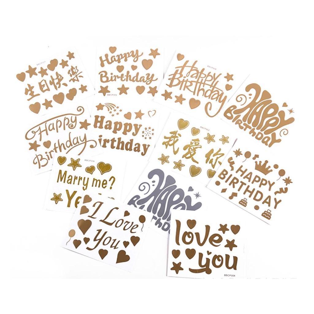 Wedding Birthday Shower Transparent Balloon Sticker I Party Decoration Love You Happy Birthday Letter Sticker(438L) - Image 2