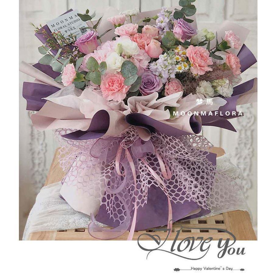 1roll Color Korea Round Heart Scrapbook Gauze DIY Handmade Tissue Paper Flowers Bouquet Wrapping Paper Florist (1160L) - Image 4