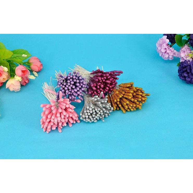 20pcs Silk flower Wire mesh materials wholesale Big color intrigue BangBang pistil tulip Calla Lily flower stamen(1070L) - Image 2