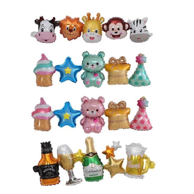 1pcs Party Connected Animal Balloon Baby Shower Bear Ballon Duck Beer Foil Balloon for Birthday Decoration(1673L)