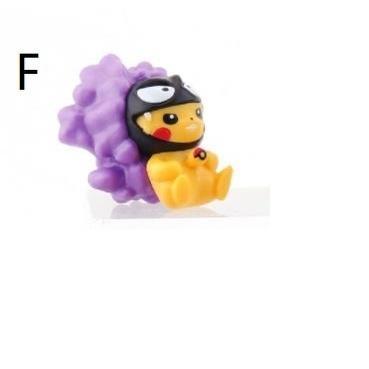 Pokemon figurenes doll Pikachu Gashapon Fashion Cross dress mini figure model 4-5CM kids birthday gift 幽灵卡通服皮卡丘公仔(1804L) - Image 12