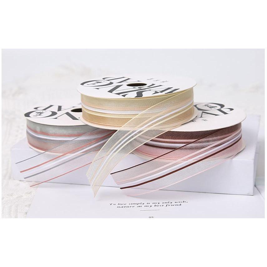 2.5cm 20yard Ribbon 520 Valentine's Day Gift Flower Ribbon Three Quotes Love Letter High-end Yarn Ribbon Flower(1856L) - Image 8