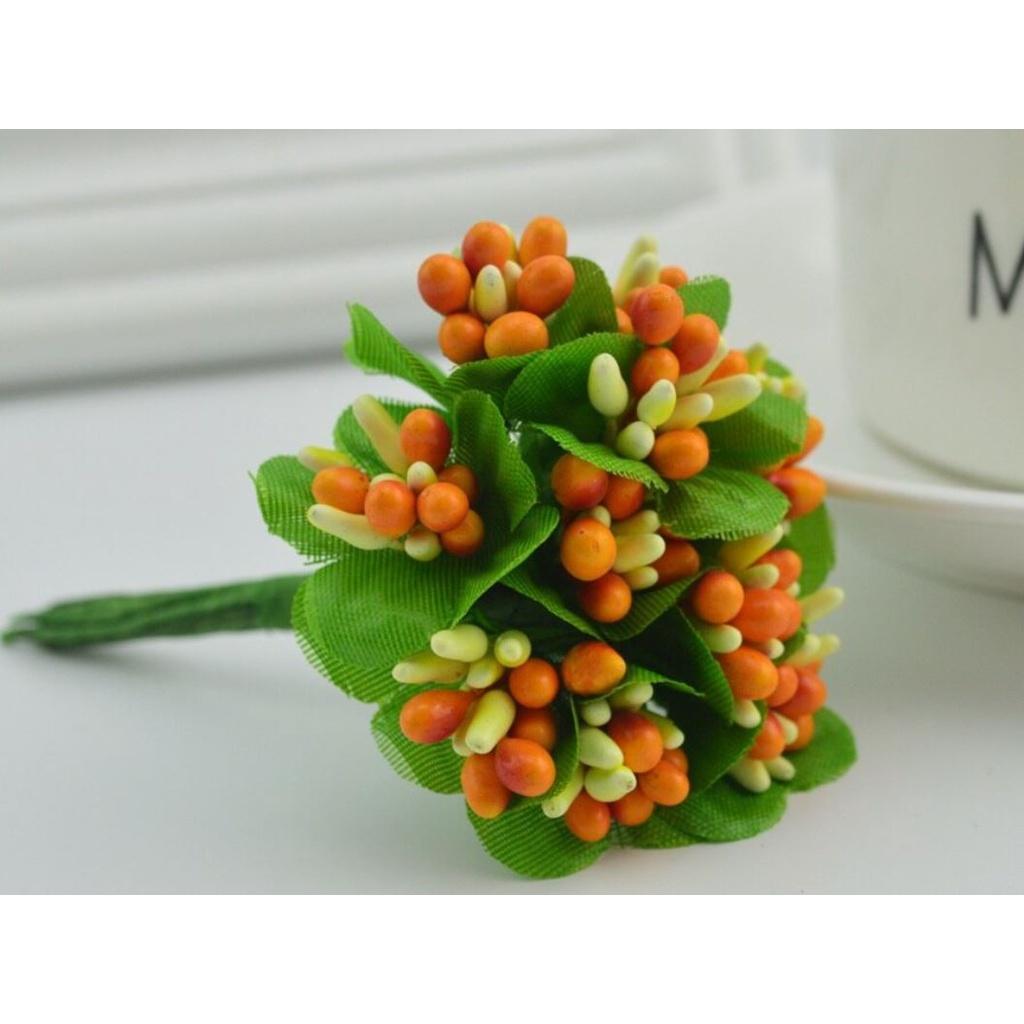 10pcs slik stamen bouquet diy handwork wreaths home wedding decoration Bride headdress gifts Artificial flowers(639L) - Image 16