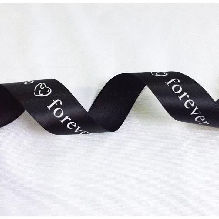 25mm Print Forever Love Silk Ribbons Wedding Car Festival Bridal Accessories Diy Gifts Box Christmas Decor (1248L) - Image 14
