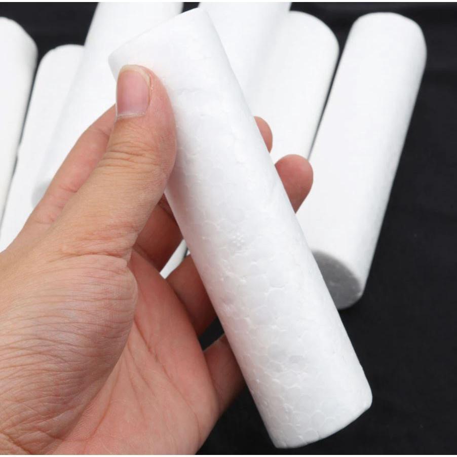 3/4/5cm Diameter White Modelling Craft Polystyrene Foam Cylinder Pillar Kids DIY Accessory Ornaments(1389L) - Image 3