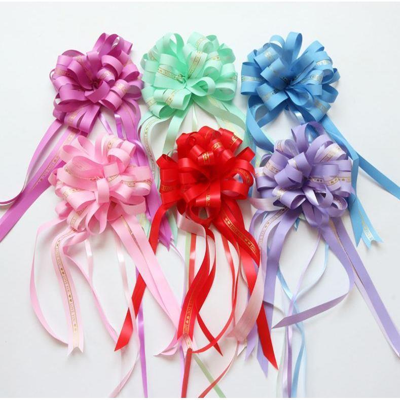 1pcs Pull Bow Ribbons Wedding Birthday Party Decor for Gift Packing Romantic Home Car Decoration(705L)