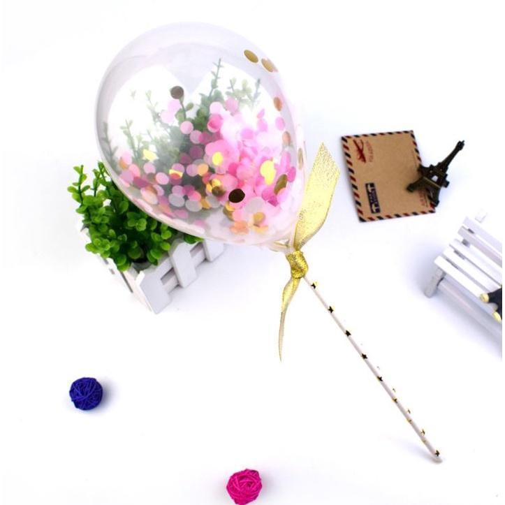 5-inch cake wave ball confetti wave ball aluminum foil sequins transparent balloons (296L) - Image 15