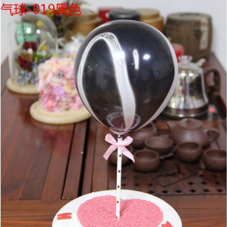 5inch Agate Marble Colorful Latex Air Balloon For Baby Shower Birthday Party Decor Supplies 气球蛋糕插牌 (404L) - Image 3