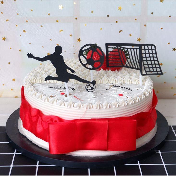 New Football Cake Topper Creative Soccer Kids Happy Birthday Cake Flags For Boys Birthday Sports Party DIY(1134L) - Image 5