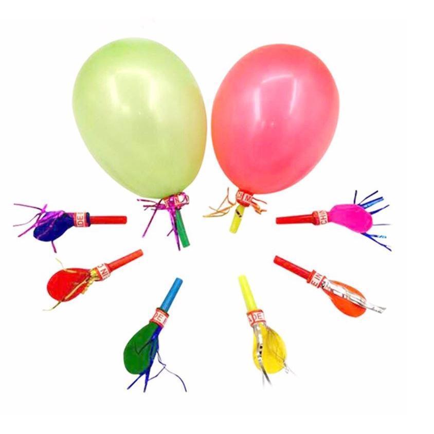5pcs Whistle balloons Loudspeaker Latex balloon Shape Birthday Party Decorations Wedding children's day Baby toys(1361L)
