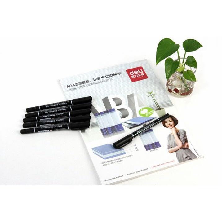 1pcs Twin Tip Permanent Markers, Fine Point Black Ink, 0.5mm-1mm(1815L) - Image 4