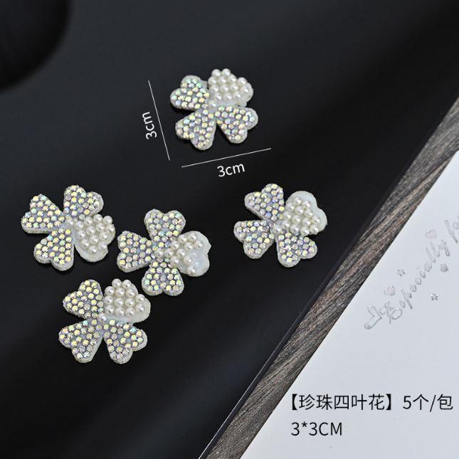 Cloth Lattice Flower fragrance flower packaging diy pearl accessories bouquet packaging material flower (1959L) - Image 20